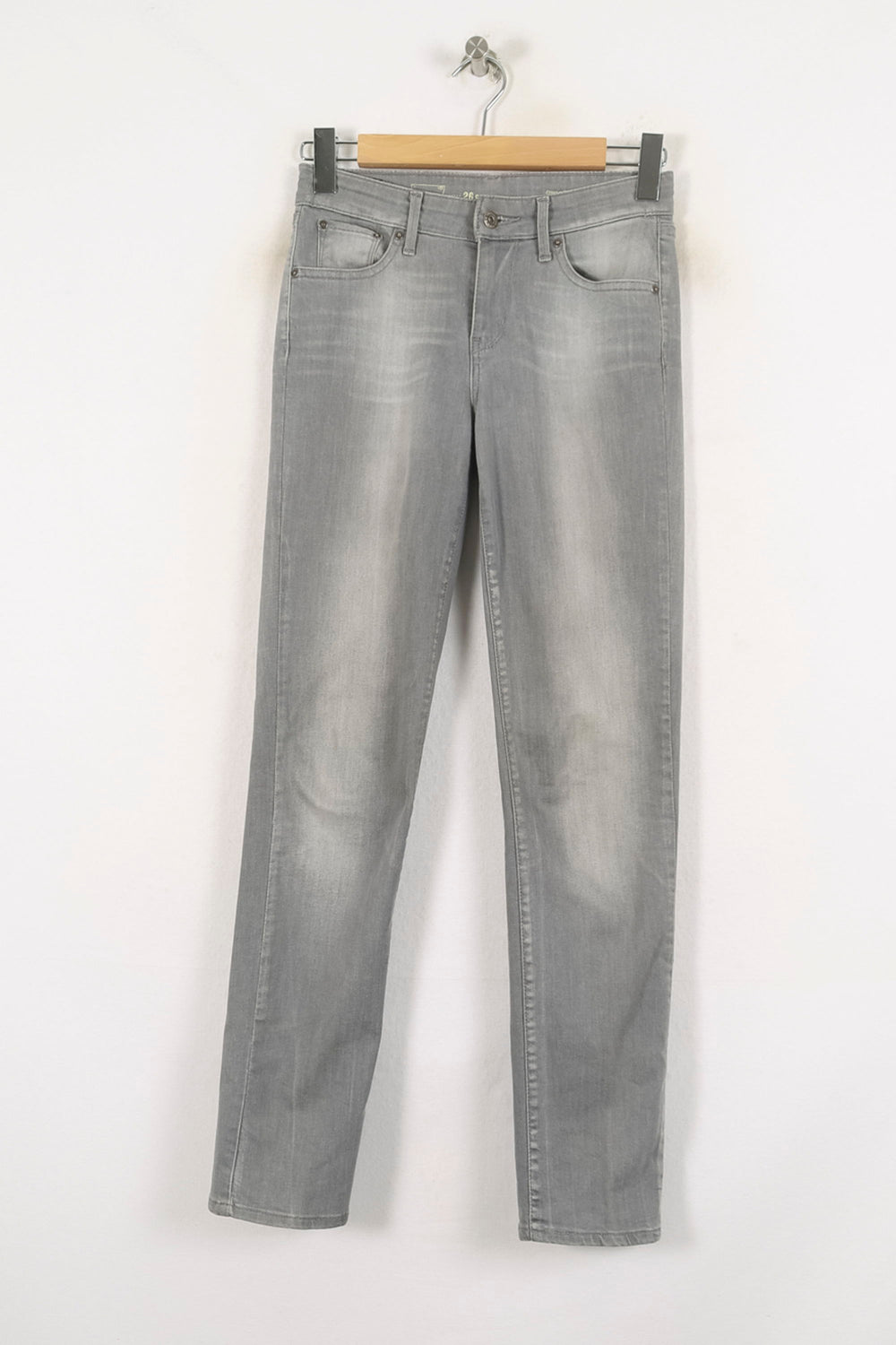 Jean Skinny Gris - Taille S/36 de la marque Levi's | PARAD56806 - Vendu par Paradigme - Image 2