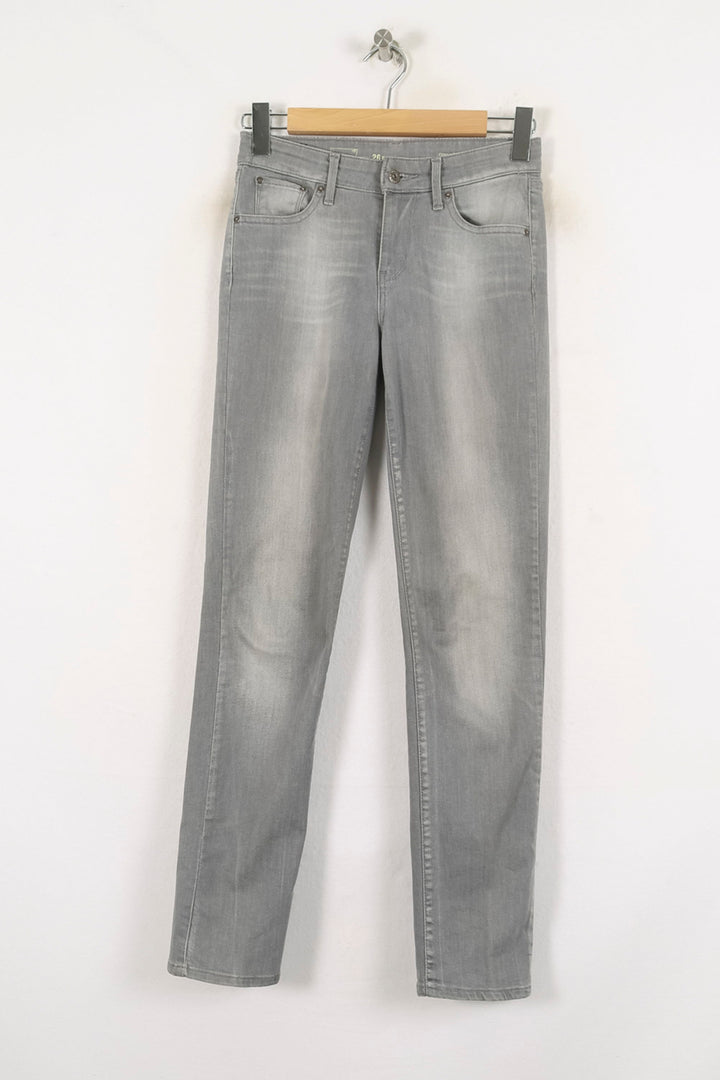 Jean Skinny Gris - Taille S/36 de la marque Levi's | PARAD56806 - Vendu par Paradigme - Image 2