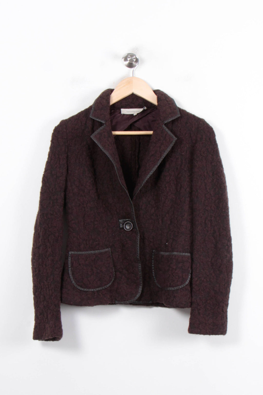Blazer Marron - Taille S/36 de la marque Gerard Darel | PARAD56830 - Vendu par Paradigme - Image 2