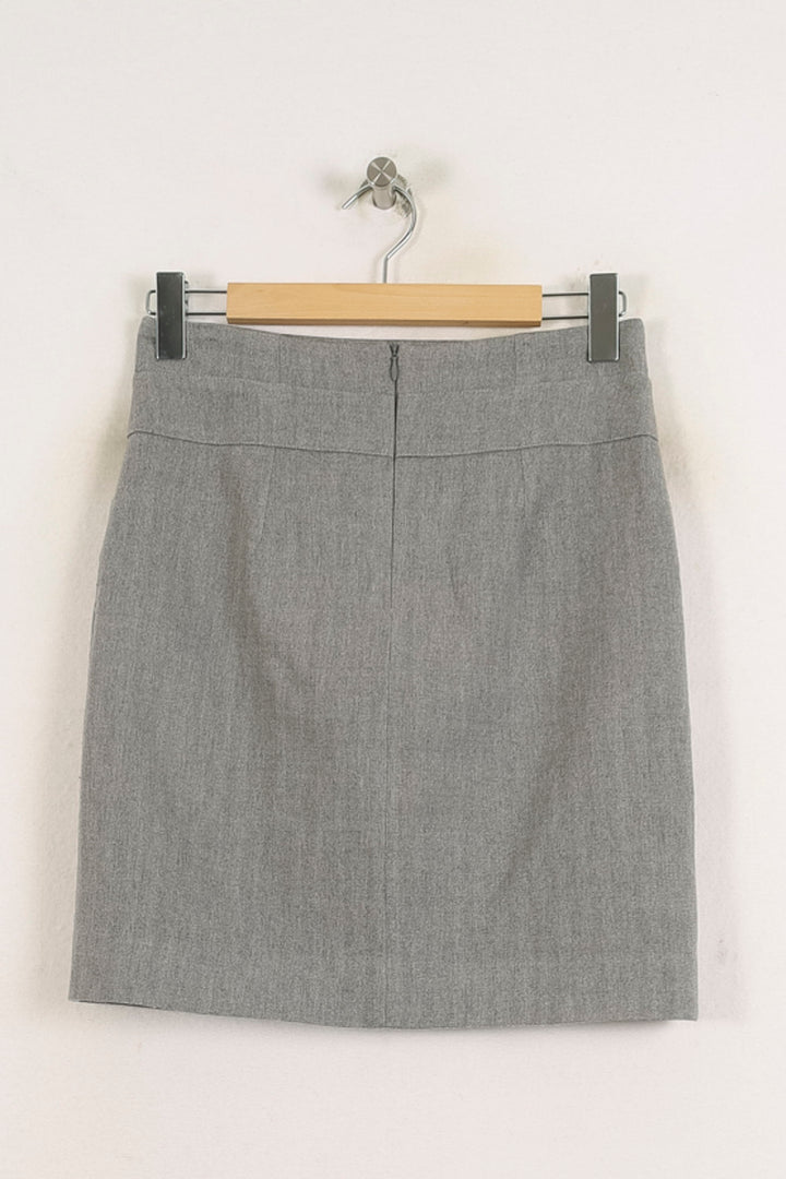 Jupe Droite Grise - Taille M/38 de la marque Caroll | PARAD56837 - Vendu par Paradigme - Image 4