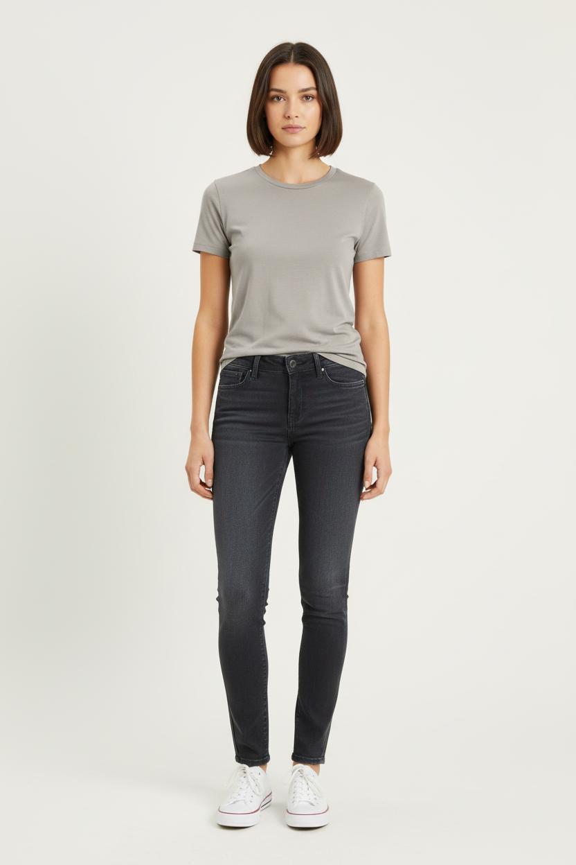 Jean Skinny Gris - Taille M/38 de la marque Levi's | PARAD56839 - Vendu par Paradigme - Image 1