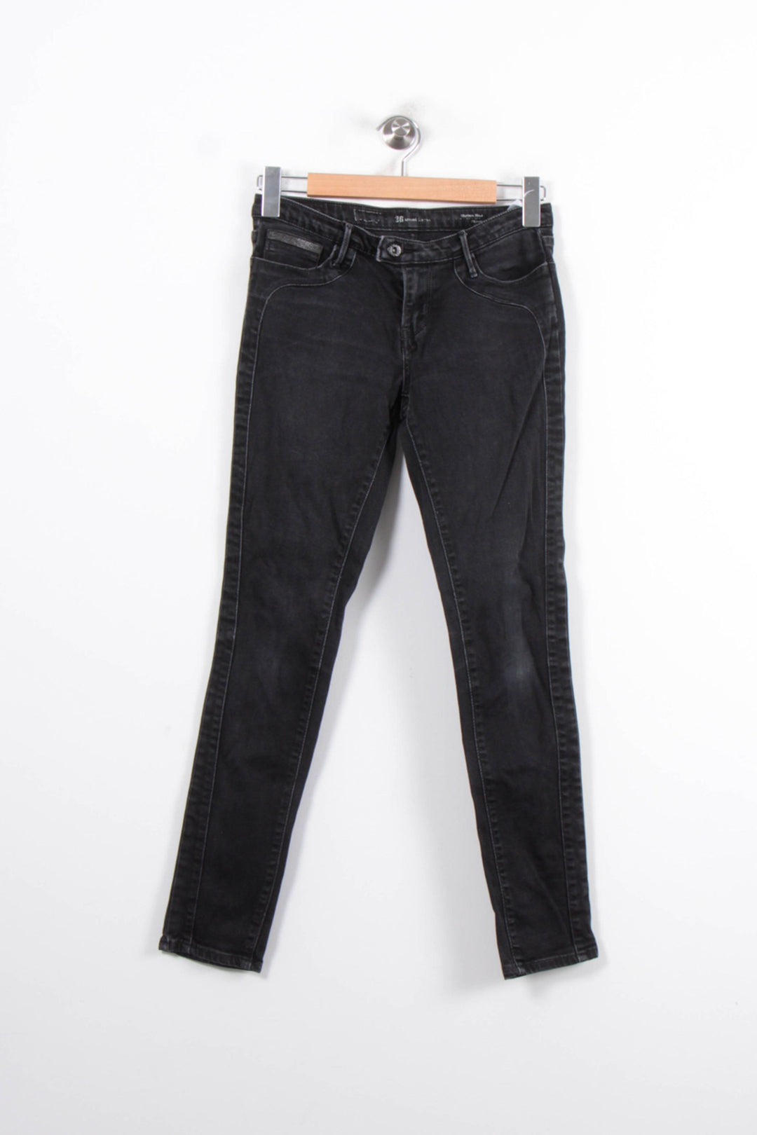 Jean Skinny Gris - Taille S/36 de la marque Levi's | PARAD56840 - Vendu par Paradigme - Image 2