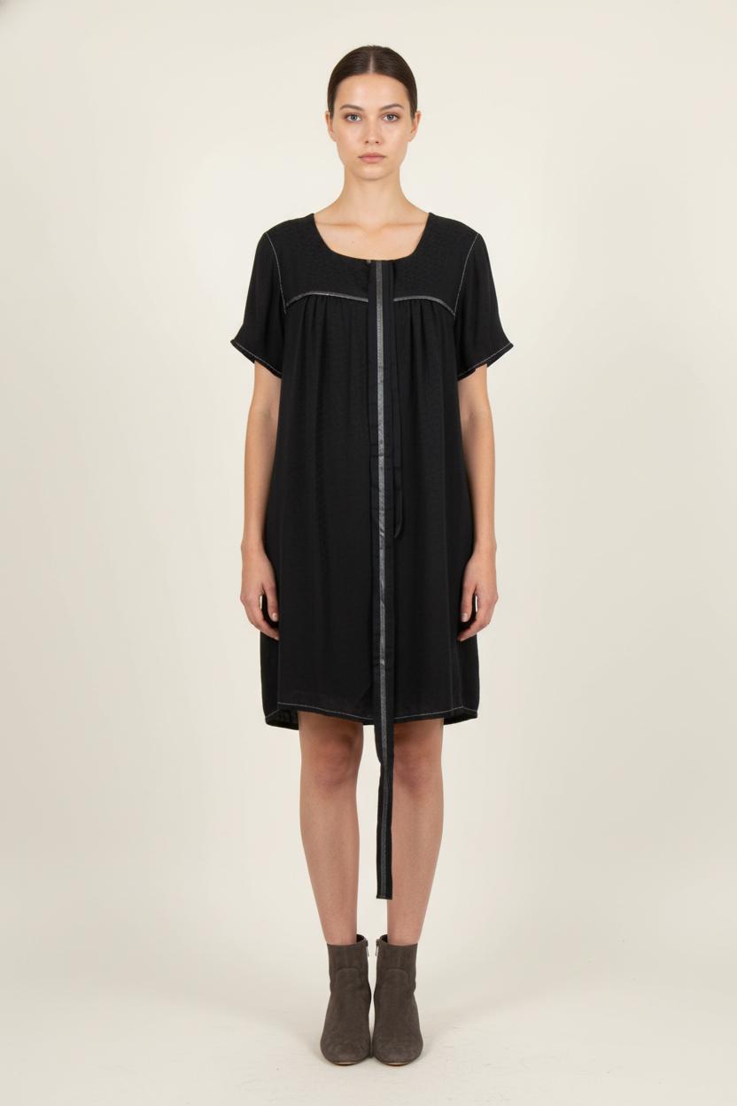 Robe Noire - Taille M/38 de la marque Sandro | PARAD56842 - Vendu par Paradigme - Image 1