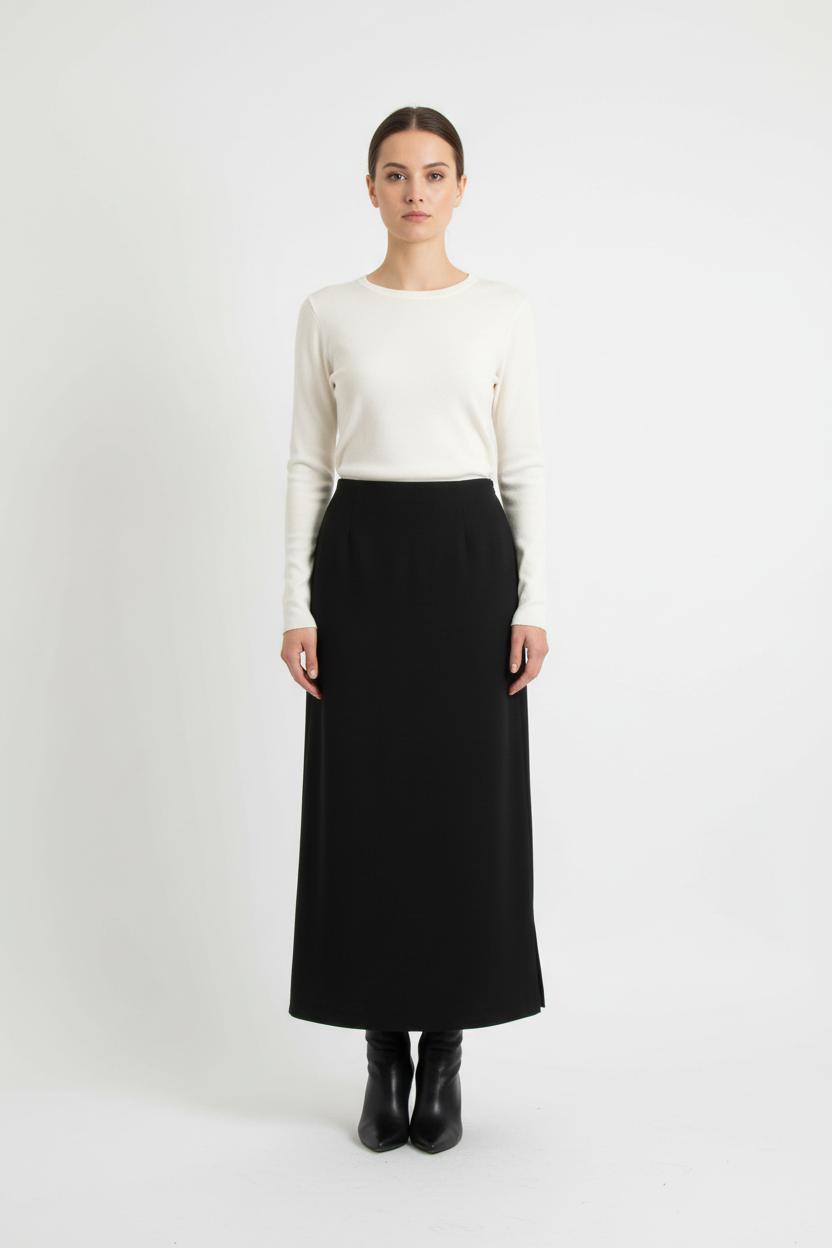 Jupe Longue Noire - Taille M/38 de la marque Agnès b. | PARAD56843 - Vendu par Paradigme - Image 1