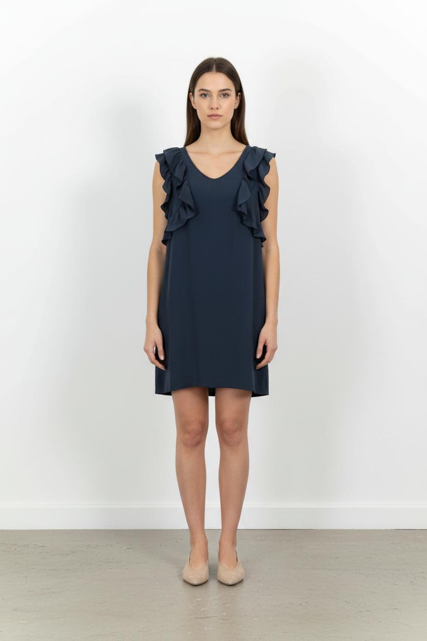 Robe Volantée Bleue - Taille M/38 de la marque Pablo | PARAD56846 - Vendu par Paradigme - Image 1