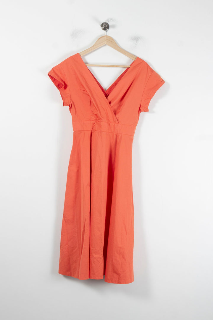 Robe Longue Orange - Taille M/38 de la marque Tara Jarmon | PARAD56849 - Vendu par Paradigme - Image 4