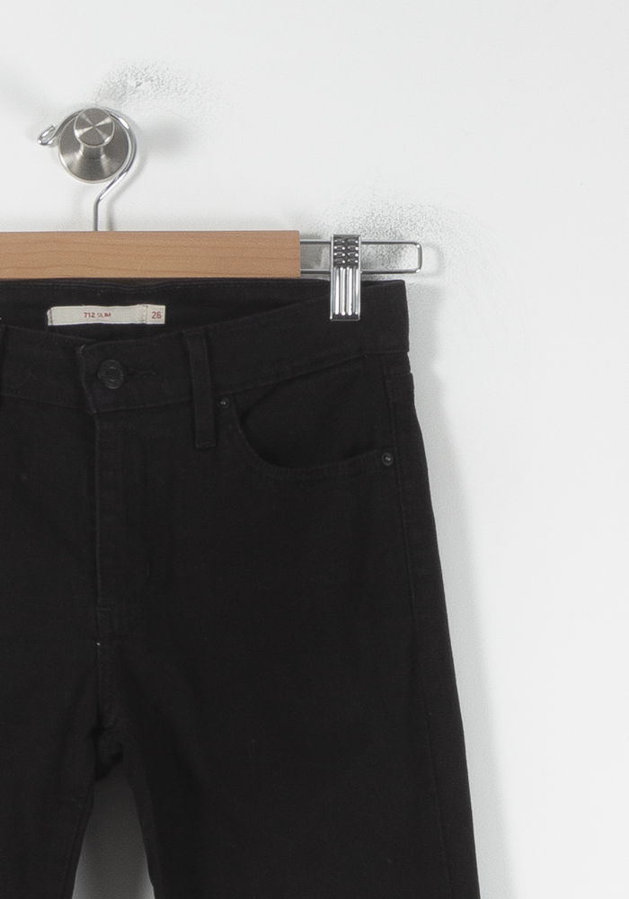 Jean Skinny Noir - Taille M/38 de la marque Levi's | PARAD56850 - Vendu par Paradigme - Image 3