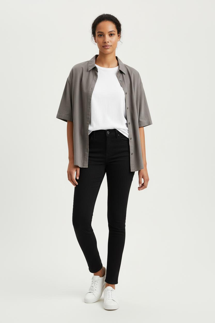 Jean Skinny Noir - Taille M/38 de la marque Levi's | PARAD56850 - Vendu par Paradigme - Image 1