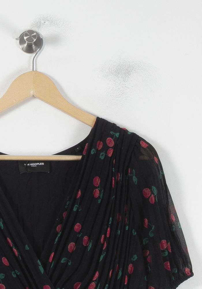 Robe Longue Noire et Rouge - Taille L/40 de la marque The Kooples | PARAD56852 - Vendu par Paradigme - Image 3