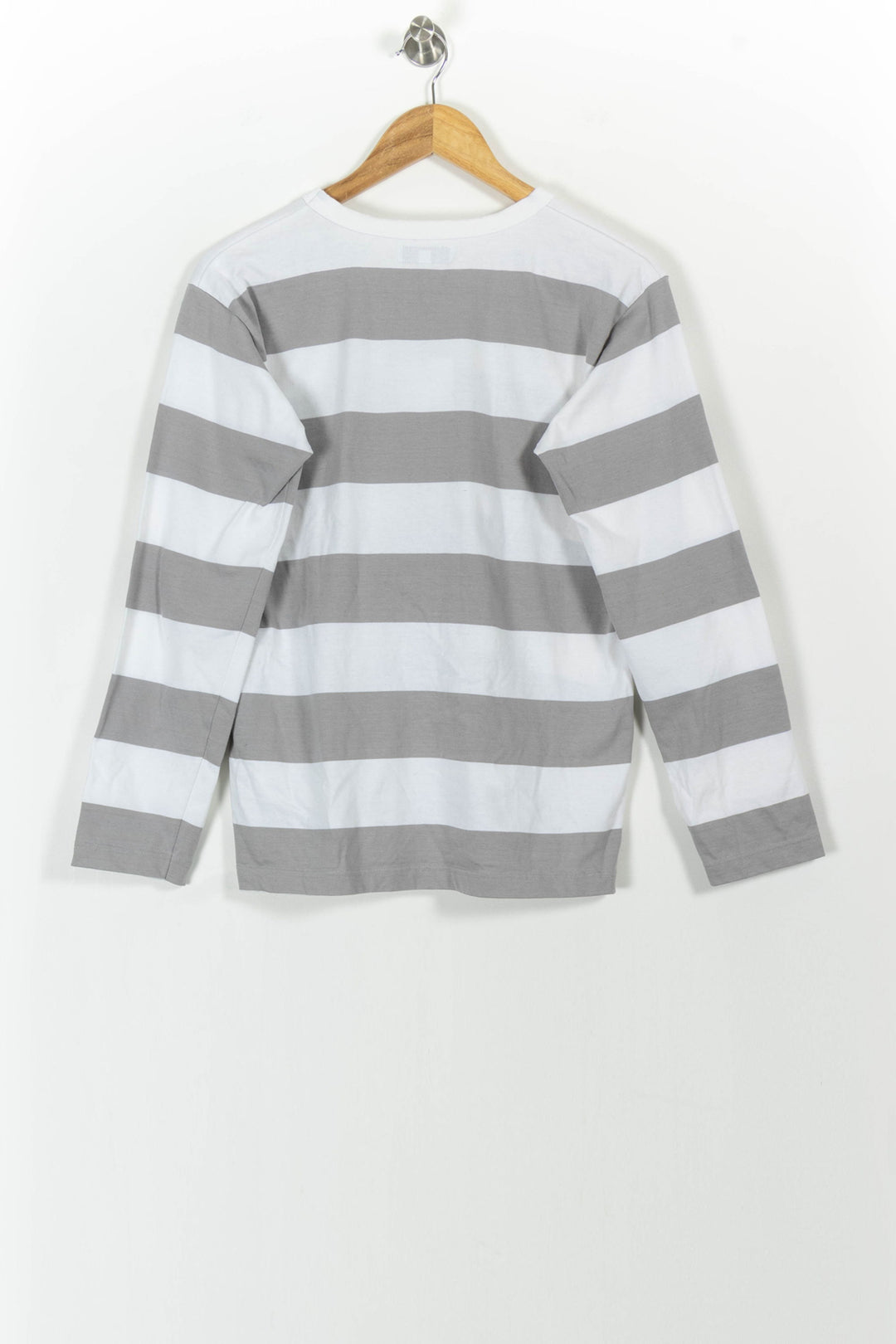 T-shirt Manches Longues Gris et Blanc - Taille M/38 de la marque Agnès b. | PARAD56855 - Vendu par Paradigme - Image 4