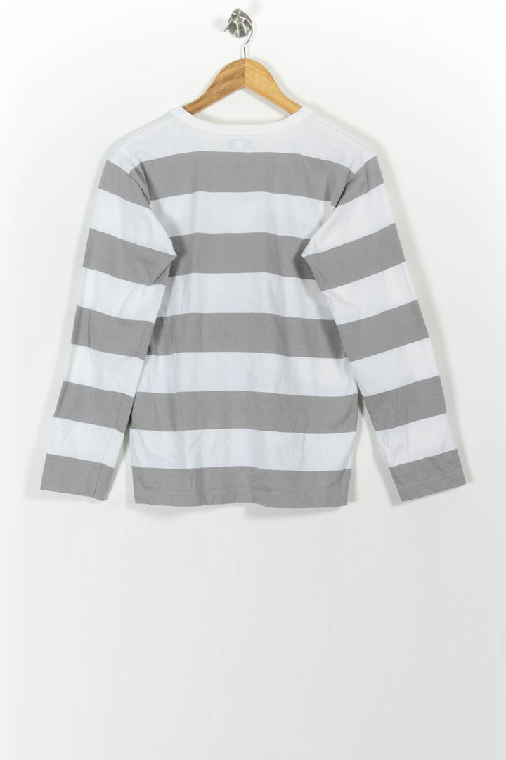 T-shirt Manches Longues Gris et Blanc - Taille M/38 de la marque Agnès b. | PARAD56855 - Vendu par Paradigme - Image 4