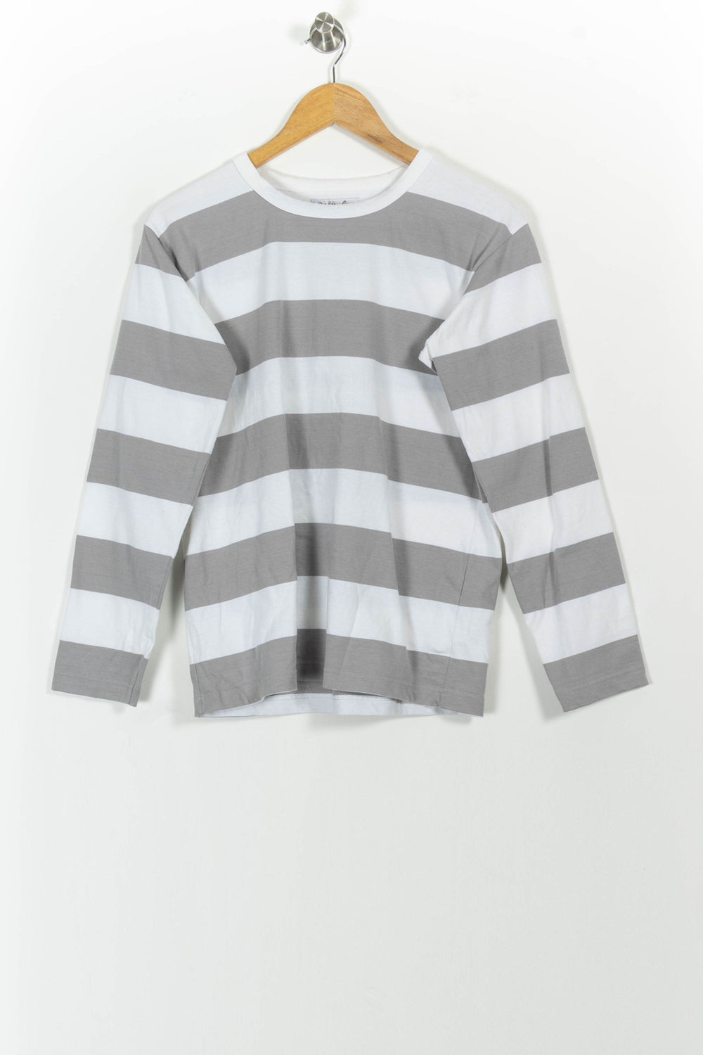 T-shirt Manches Longues Gris et Blanc - Taille M/38 de la marque Agnès b. | PARAD56855 - Vendu par Paradigme - Image 2