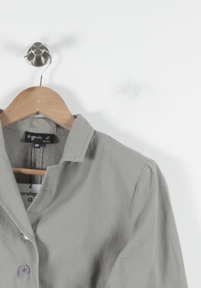 Veste Grise - Taille M/38 de la marque Agnès b. | PARAD56856 - Vendu par Paradigme - Image 3