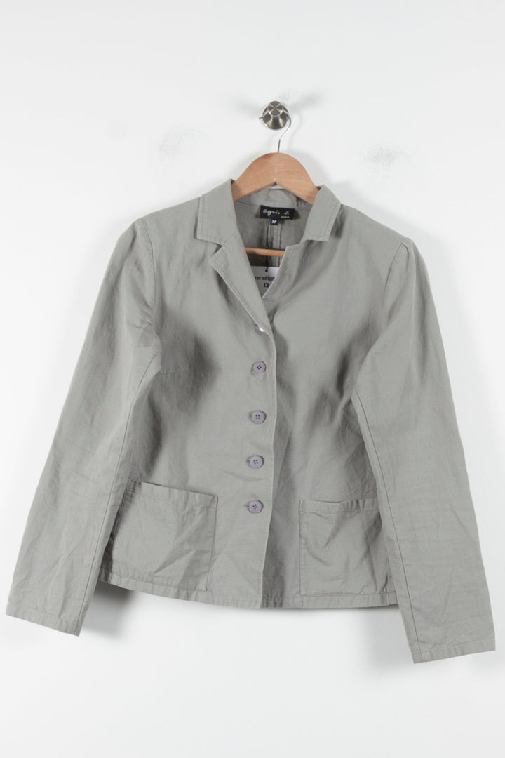 Veste Grise - Taille M/38 de la marque Agnès b. | PARAD56856 - Vendu par Paradigme - Image 2