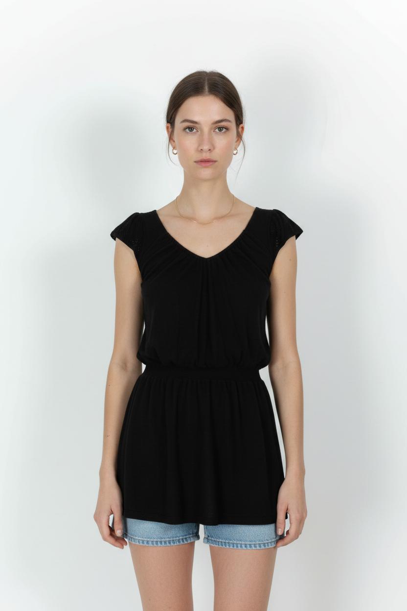Combishort Noire - Taille S/36 de la marque Vanessa Bruno | PARAD56860 - Vendu par Paradigme - Image 1
