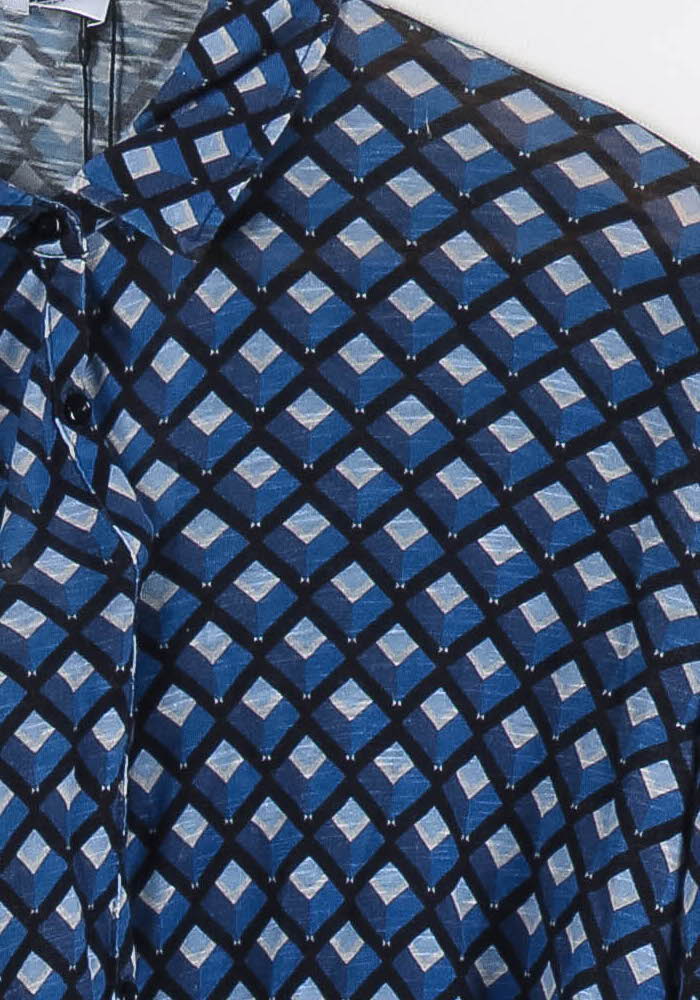 Chemise Bleu et Noire - Taille S/36 de la marque Gerard Darel | PARAD56882 - Vendu par Paradigme - Image 3