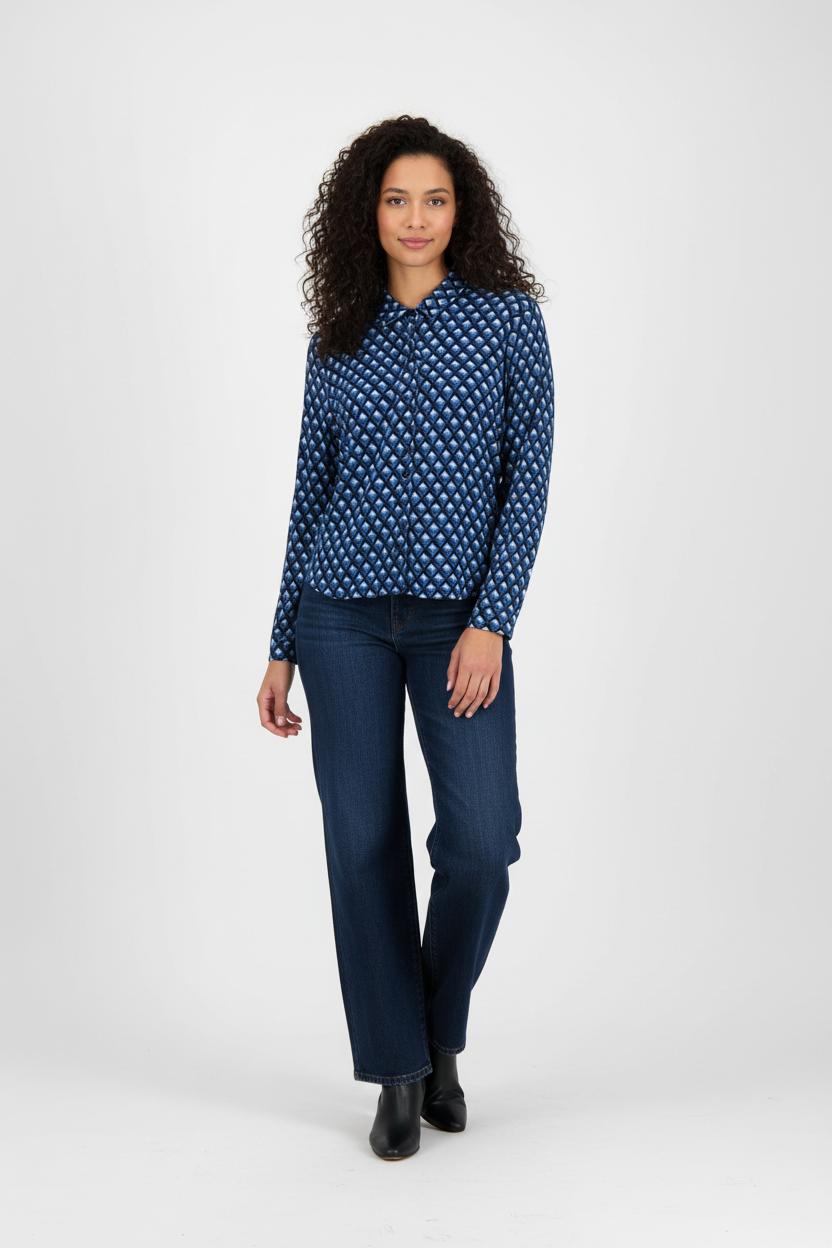 Chemise Bleu et Noire - Taille S/36 de la marque Gerard Darel | PARAD56882 - Vendu par Paradigme - Image 1
