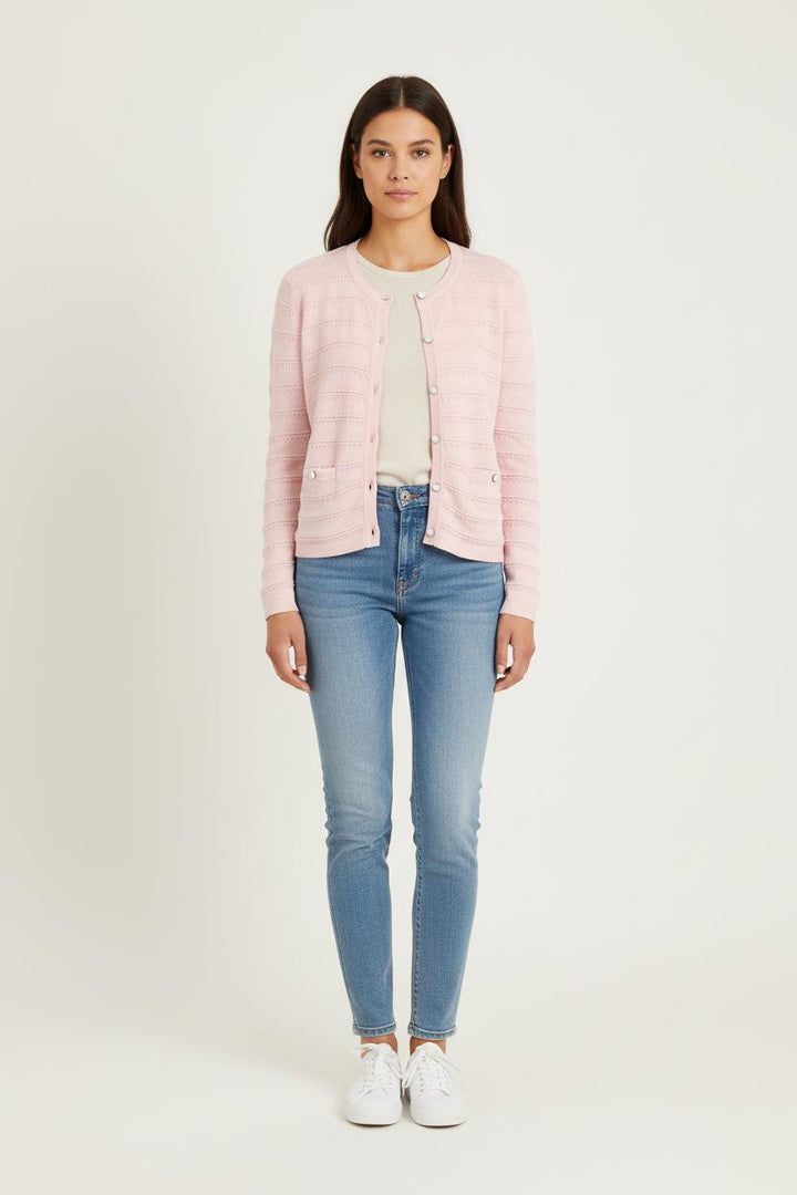 Cardigan Rose - Taille S/36 de la marque Claudie Pierlot | PARAD56897 - Vendu par Paradigme - Image 1