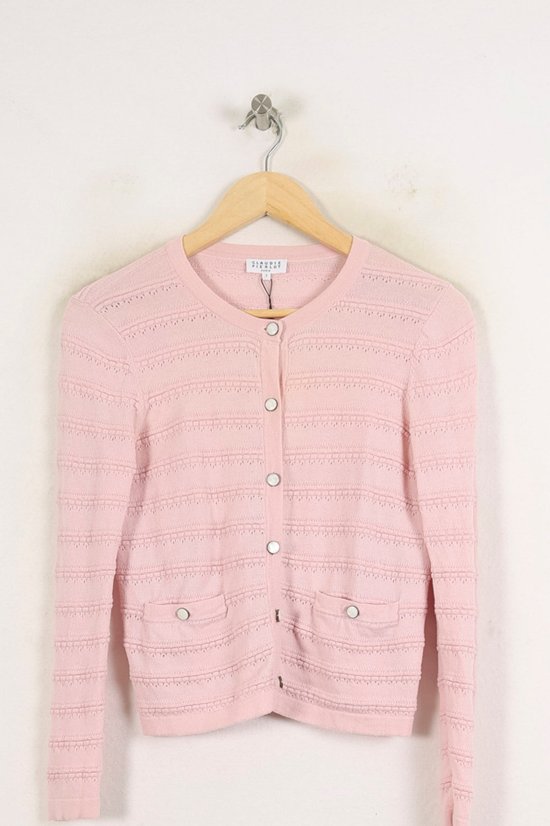 Cardigan Rose - Taille S/36 de la marque Claudie Pierlot | PARAD56897 - Vendu par Paradigme - Image 2
