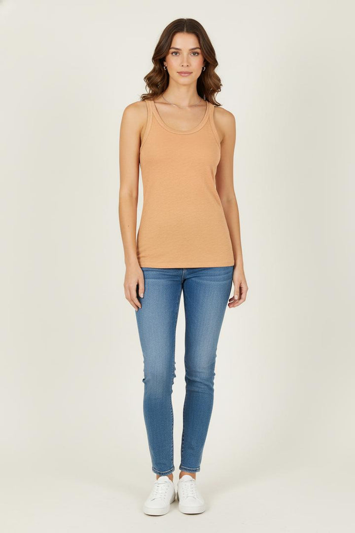 Débardeur Orange - Taille M/38 de la marque American Vintage | PARAD56901 - Vendu par Paradigme - Image 1