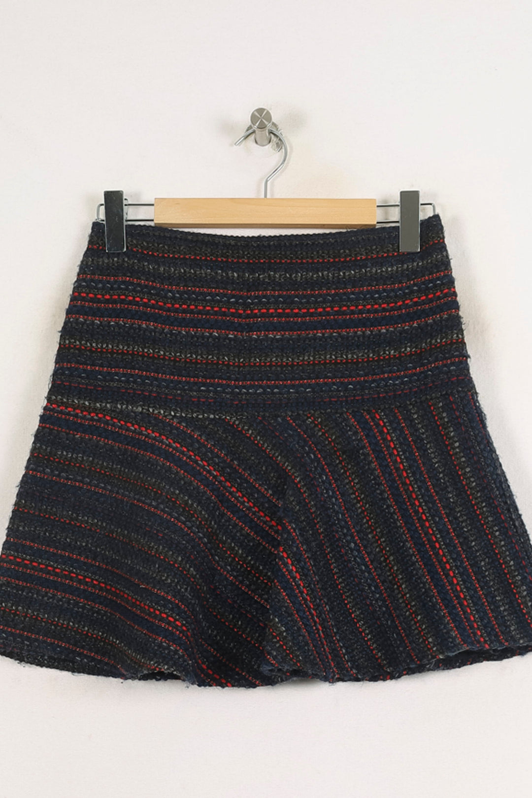 Jupe Évasée Bleu et Rouge - Taille M/38 de la marque Caroll | PARAD56902 - Vendu par Paradigme - Image 2