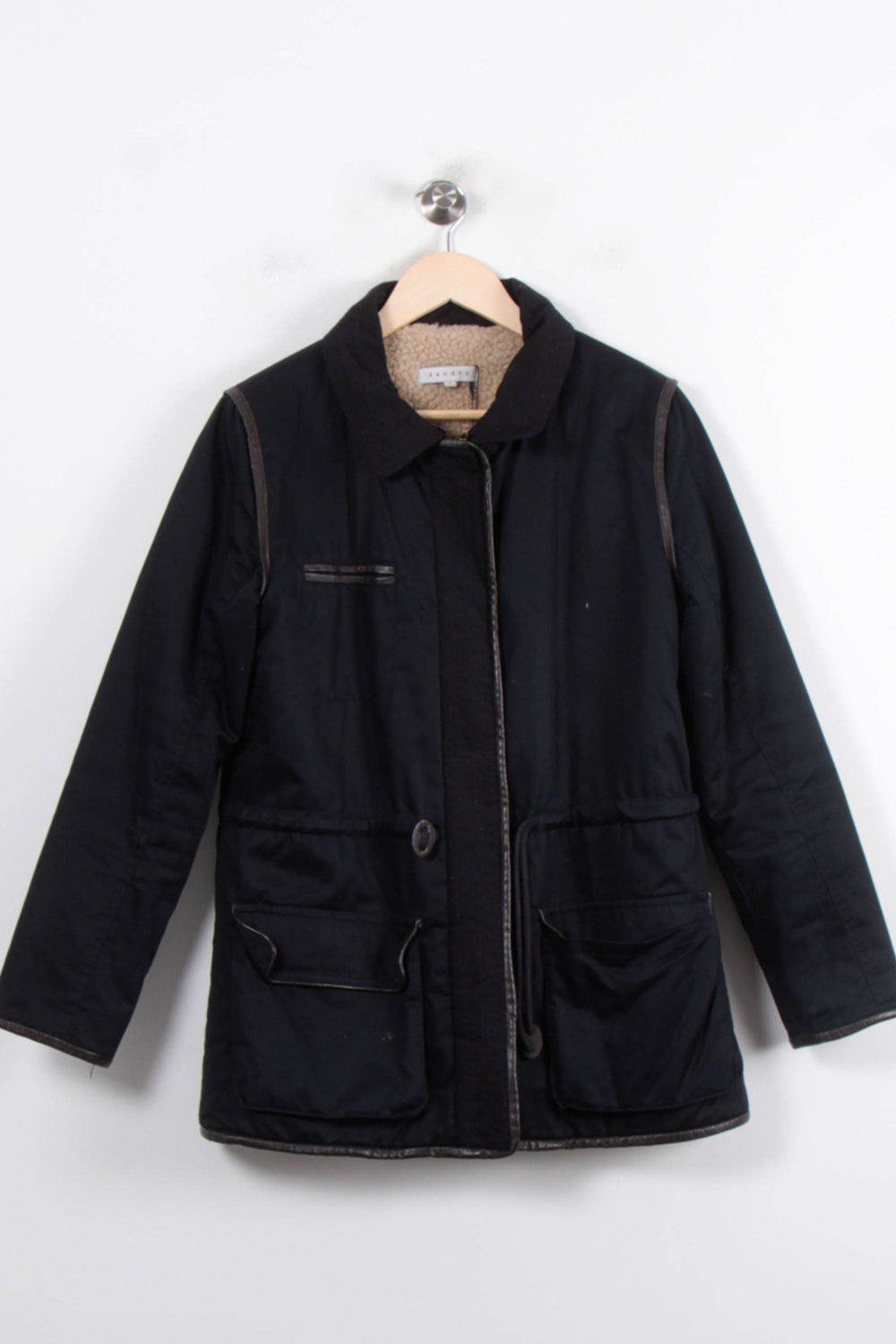 Veste Noire - Taille M/38 de la marque Sandro | PARAD56905 - Vendu par Paradigme - Image 2