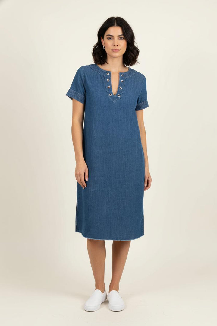 Robe Chemise Bleue - Taille M/38 de la marque ZAPA | PARAD56906 - Vendu par Paradigme - Image 1