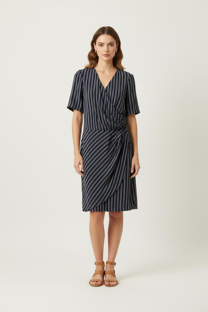 Robe Portefeuille Bleu et Blanc - Taille M/38 de la marque ZAPA | PARAD56907 - Vendu par Paradigme - Image 1