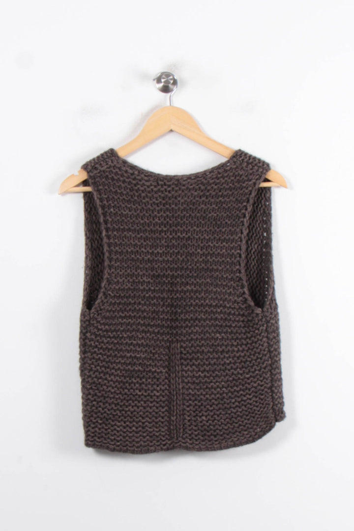Gilet Marron - Taille S/36 de la marque Caroll | PARAD56911 - Vendu par Paradigme - Image 4