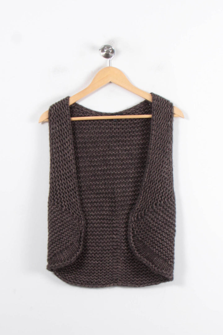 Gilet Marron - Taille S/36 de la marque Caroll | PARAD56911 - Vendu par Paradigme - Image 2