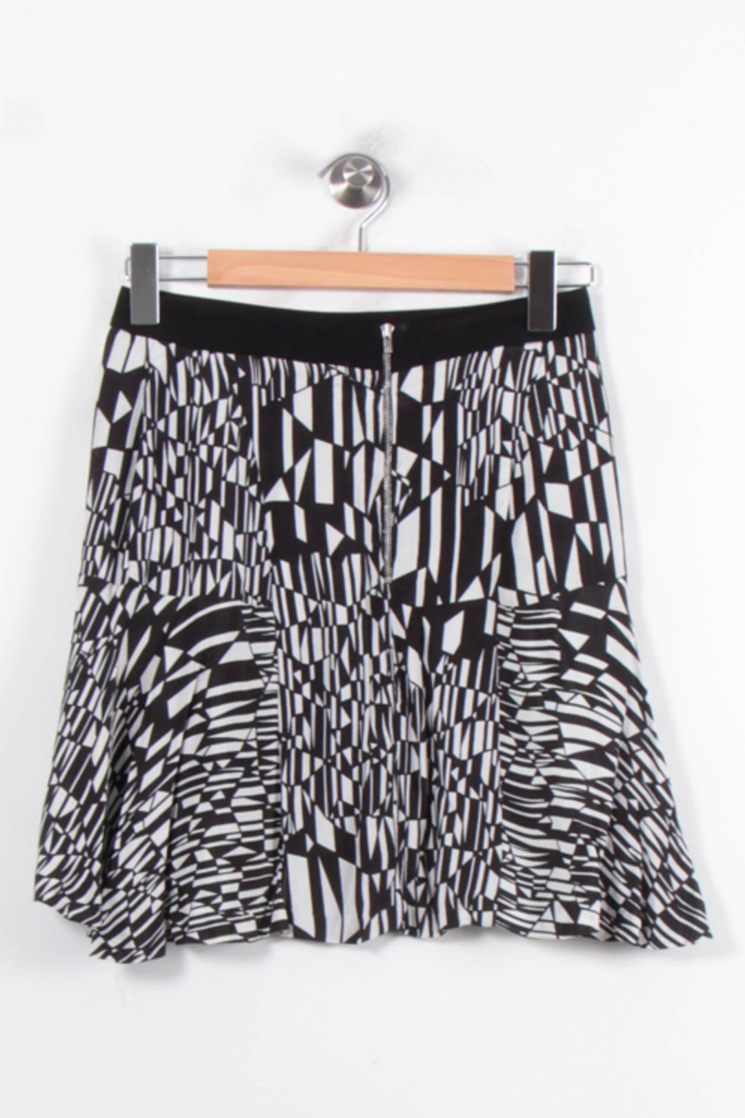 Jupe Midi Noire et Blanche - Taille S/36 de la marque Sandro | PARAD56913 - Vendu par Paradigme - Image 4