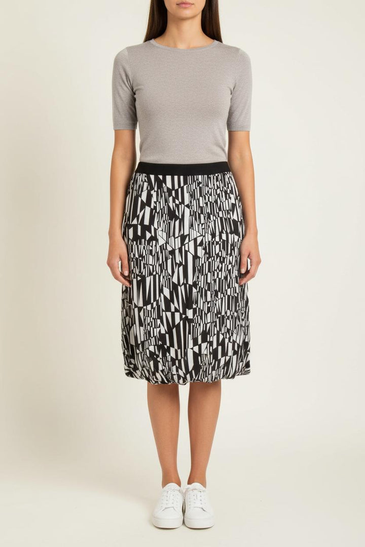 Jupe Midi Noire et Blanche - Taille S/36 de la marque Sandro | PARAD56913 - Vendu par Paradigme - Image 1