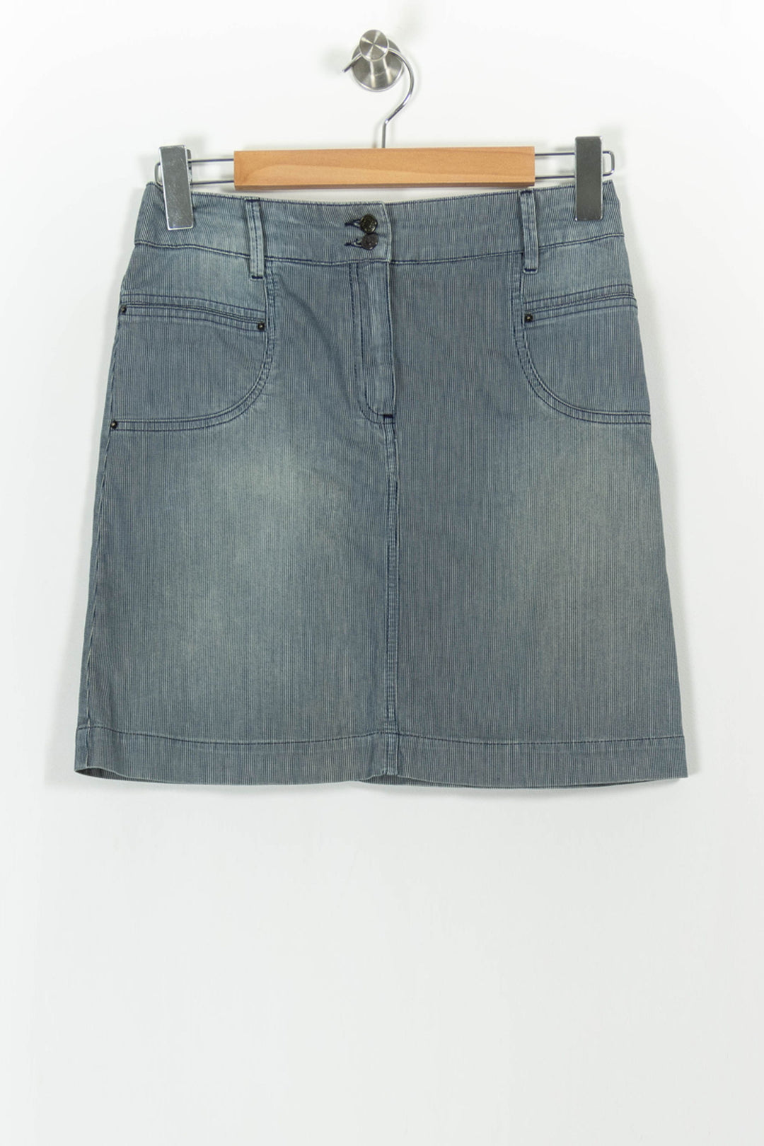 Jupe Courte Bleue - Taille S/36 de la marque Caroll | PARAD56916 - Vendu par Paradigme - Image 2