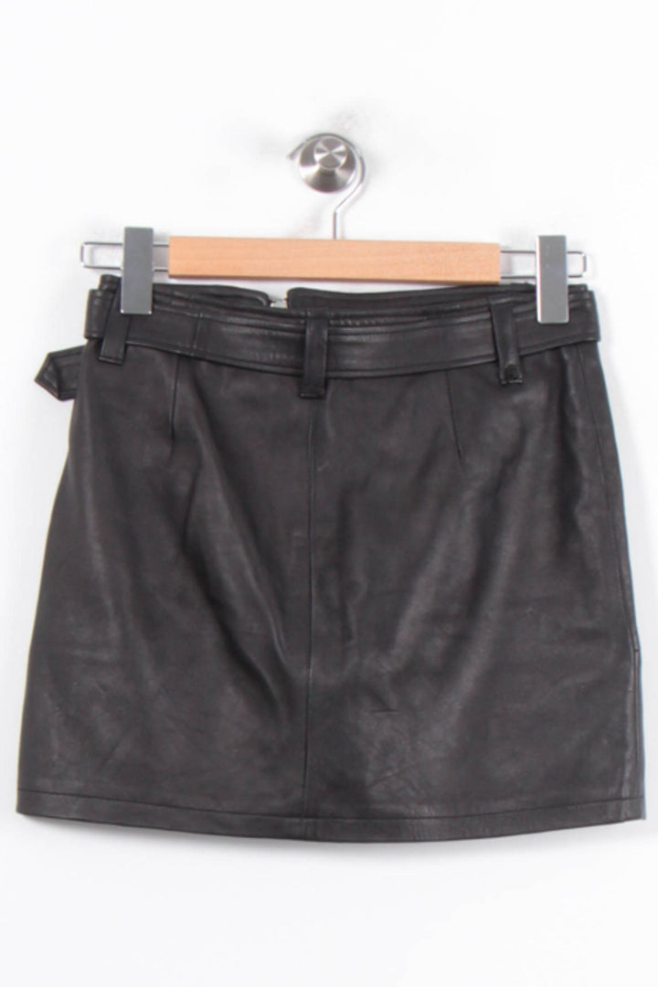 Jupe Cuir Noire - Taille XS/34 de la marque Replay | PARAD56934 - Vendu par Paradigme - Image 4