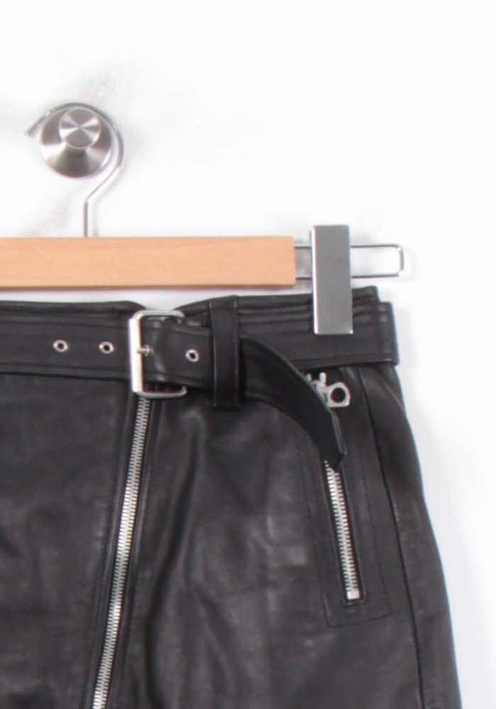 Jupe Cuir Noire - Taille XS/34 de la marque Replay | PARAD56934 - Vendu par Paradigme - Image 3