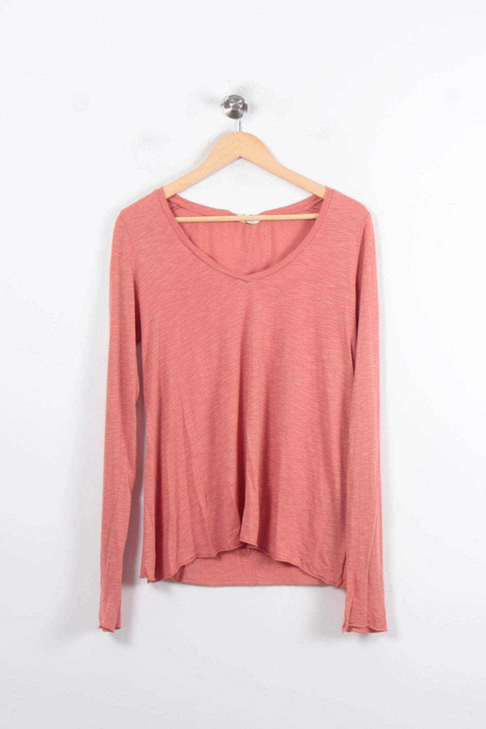 Tee-shirt Manches Longues Rose - Taille S/36 de la marque American Vintage | PARAD56942 - Vendu par Paradigme - Image 2