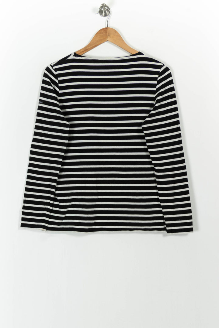 Marinière Noir et Blanc - Taille L/40 de la marque Saint James | PARAD56944 - Vendu par Paradigme - Image 4
