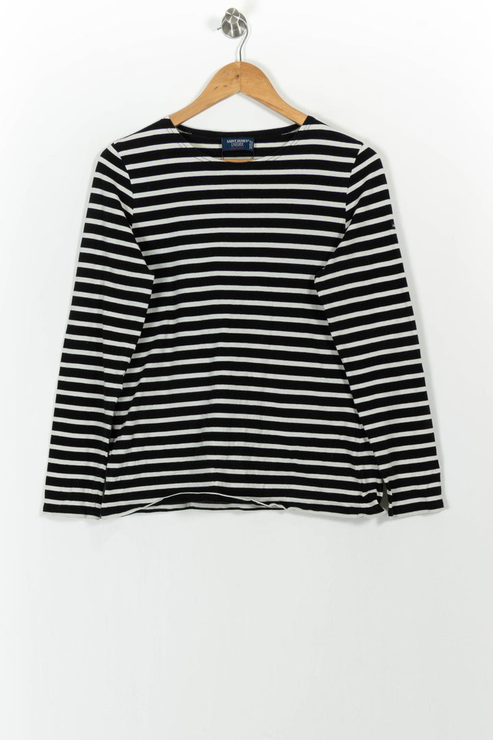 Marinière Noir et Blanc - Taille L/40 de la marque Saint James | PARAD56944 - Vendu par Paradigme - Image 2