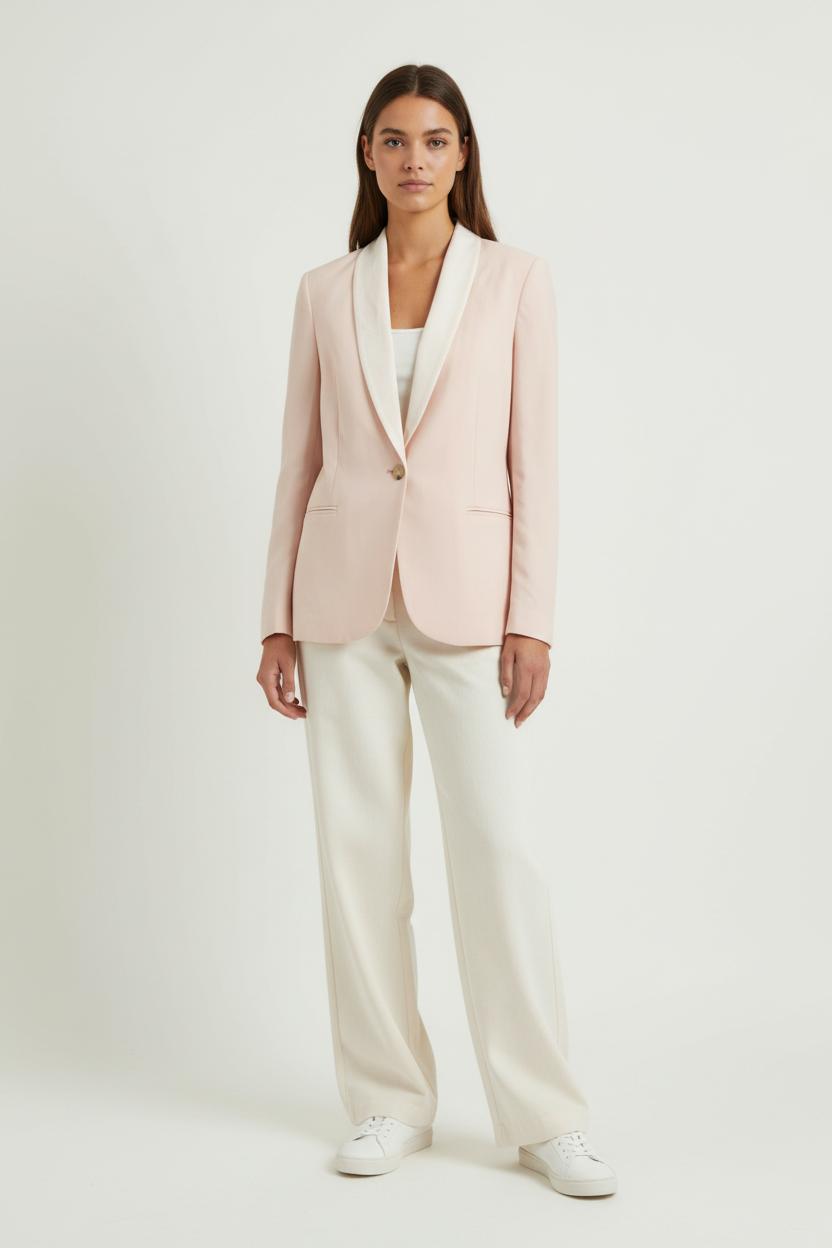 Blazer Rose et Blanc - Taille S/36 de la marque Pablo | PARAD56948 - Vendu par Paradigme - Image 1