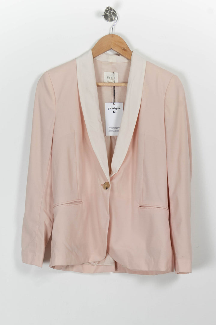 Blazer Rose et Blanc - Taille S/36 de la marque Pablo | PARAD56948 - Vendu par Paradigme - Image 2