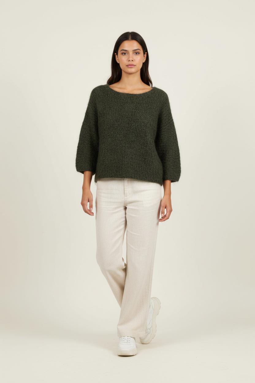 Pull Vert - Taille M/38 de la marque Au Printemps Paris | PARAD56952 - Vendu par Paradigme - Image 1