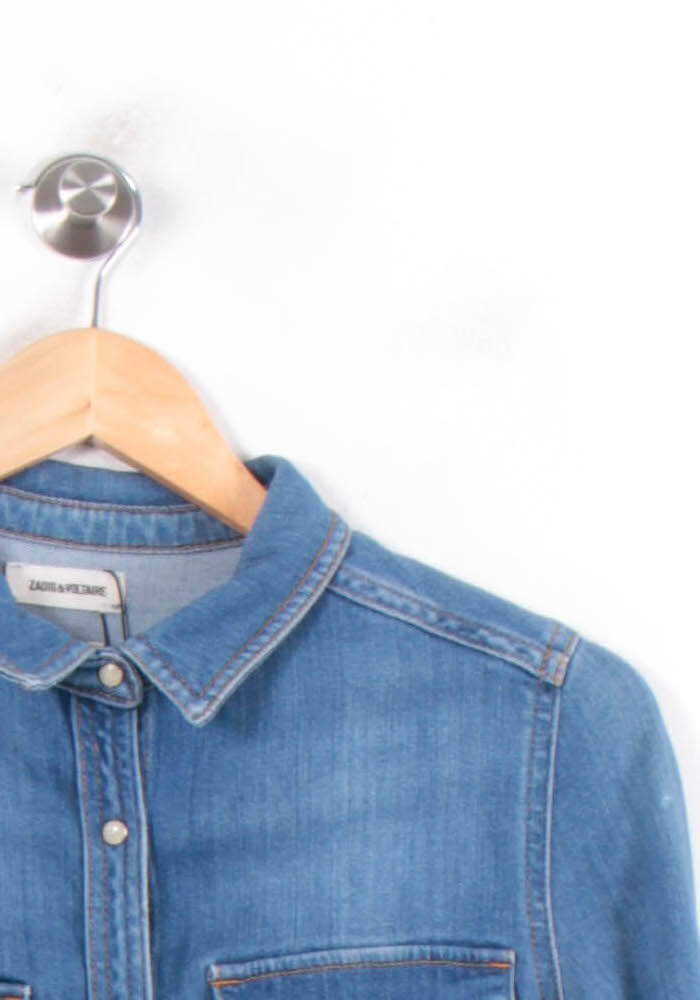 Chemise en Jean Bleue - Taille M/38 de la marque Zadig&Voltaire | PARAD56959 - Vendu par Paradigme - Image 3