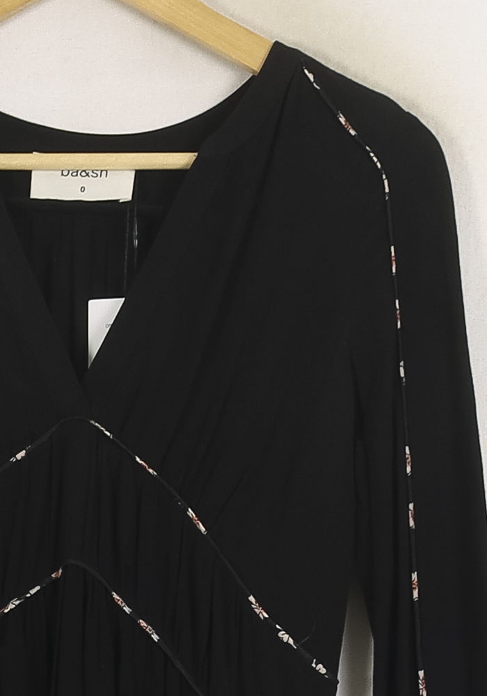 Robe Midi Noire - Taille XS/34 de la marque ba&sh | PARAD56963 - Vendu par Paradigme - Image 3