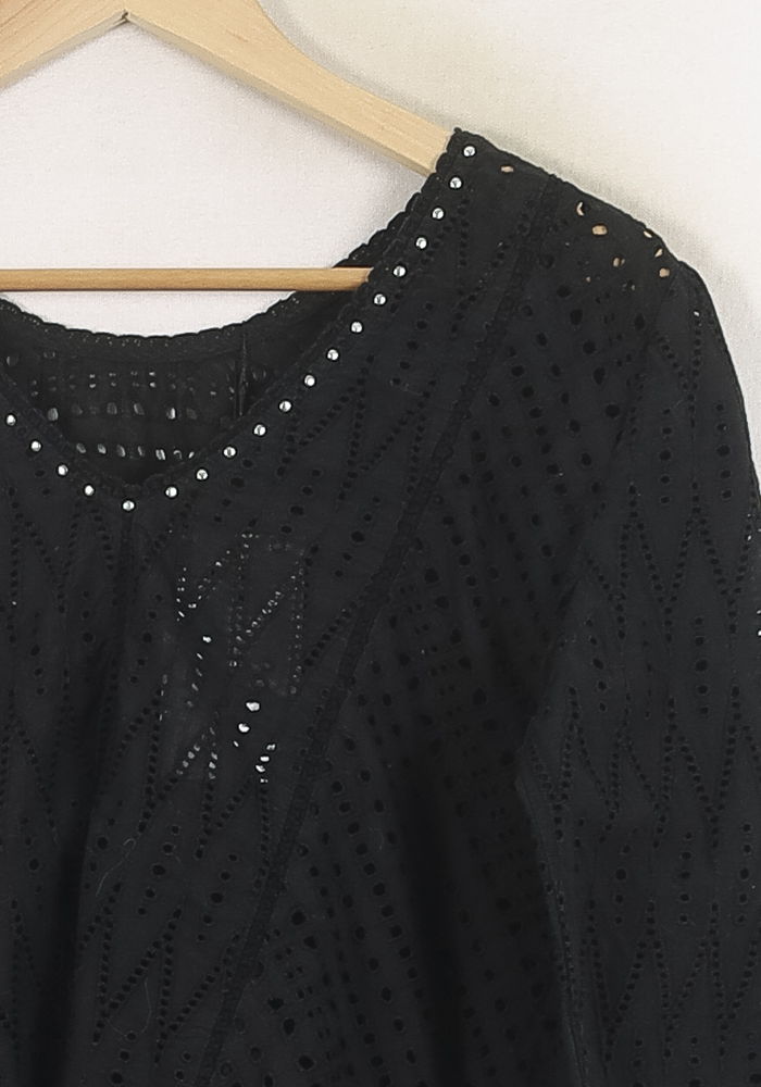 Blouse Noire - Taille M/38 de la marque IKKS | PARAD56968 - Vendu par Paradigme - Image 3