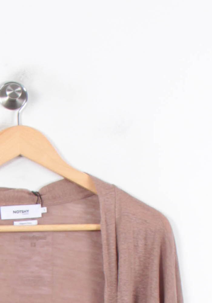 Cardigan Marron - Taille S/36 de la marque Notshy Cashmere | PARAD56971 - Vendu par Paradigme - Image 3