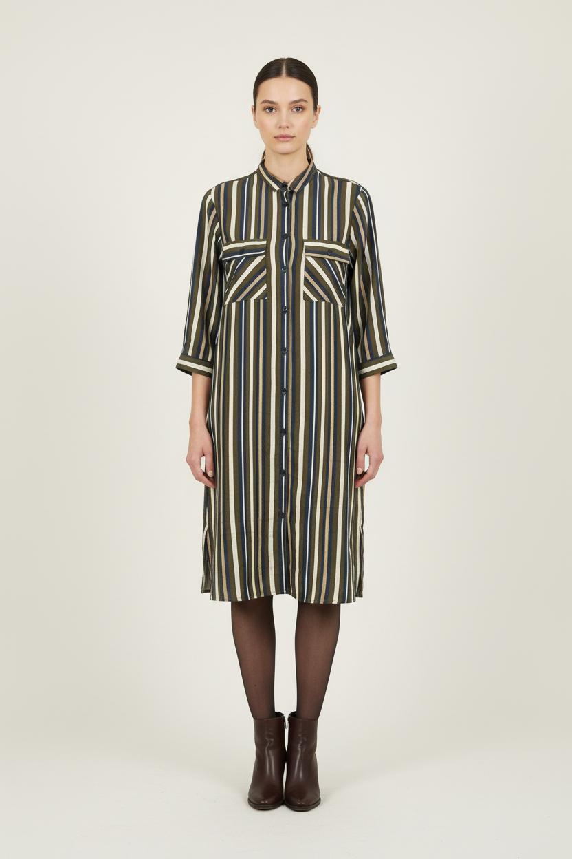 Robe Chemise Multicolore - Taille M/38 de la marque La Fée Maraboutée | PARAD56975 - Vendu par Paradigme - Image 1