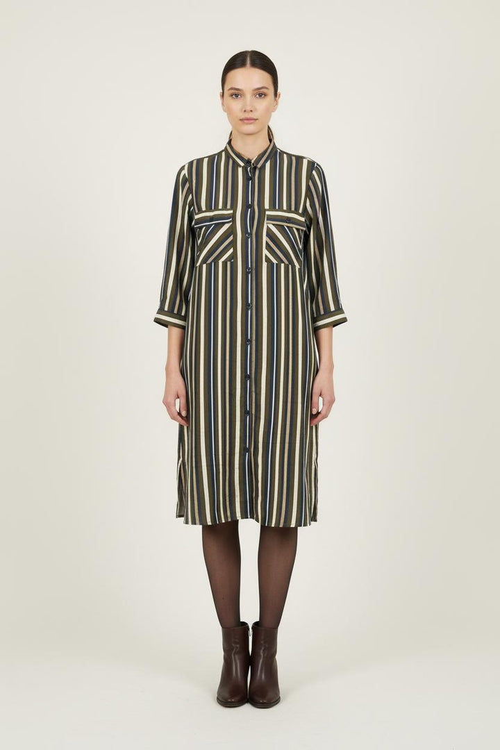 Robe Chemise Multicolore - Taille M/38 de la marque La Fée Maraboutée | PARAD56975 - Vendu par Paradigme - Image 1