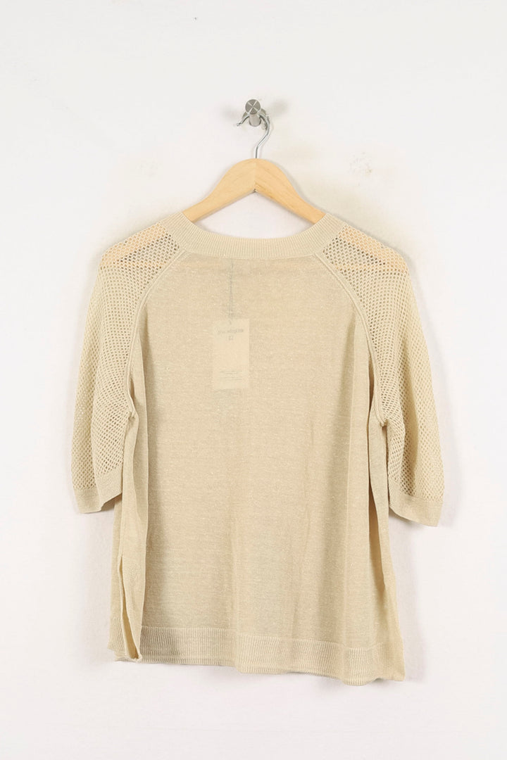 Pull Manches Courtes Beige - Taille M/38 de la marque Vanessa Bruno | PARAD56976 - Vendu par Paradigme - Image 4