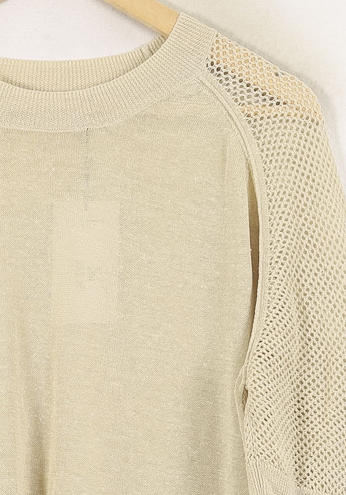 Pull Manches Courtes Beige - Taille M/38 de la marque Vanessa Bruno | PARAD56976 - Vendu par Paradigme - Image 3