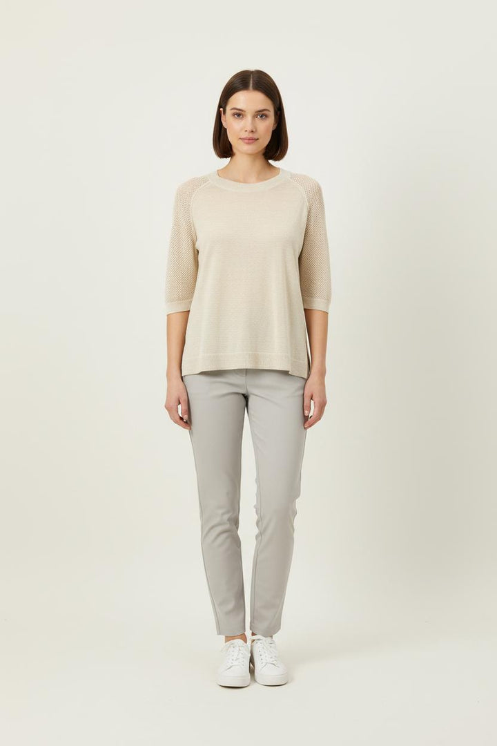 Pull Manches Courtes Beige - Taille M/38 de la marque Vanessa Bruno | PARAD56976 - Vendu par Paradigme - Image 1